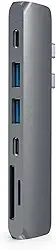 Satechi Adaptador Pro Hub Tipo-C com USB-C PD (40 Gbps), HDMI 4K, Dados USB-C, Leitor de cartões SD/Micro, USB 3.0 - Para M2/ M1 MacBook Pro/Air (Cinza Espacial)