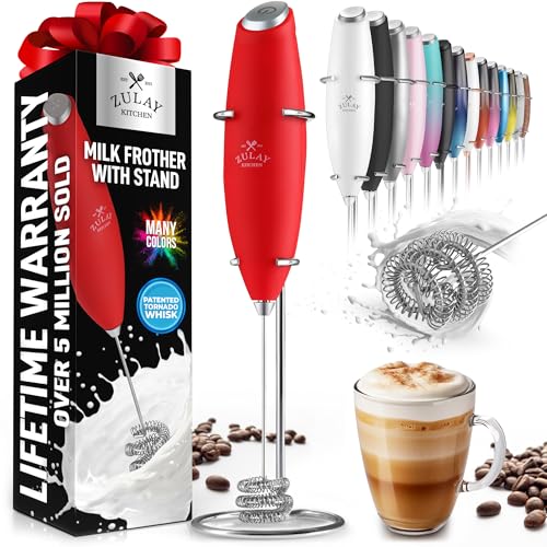 Image of Mini & Mighty Milk Frother Wand - Powerful Handheld Coffee Frother, Battery Operated Drink Mixer - Compact Pocket Size - Detachable Whisk for Latte, Cappuccino, Matcha, Hot Chocolate