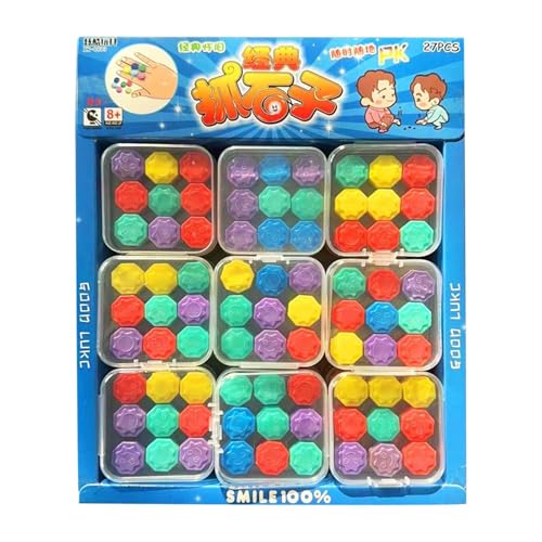 Sensory Stone Kids, Juego de Piedra de Agarre, Juguete sensorial práctico, Juego de Mesa de Piedra de Agarre, Juguete Educativo a Juego, diseño clásico y Colorido, portátil y Conveniente, par
