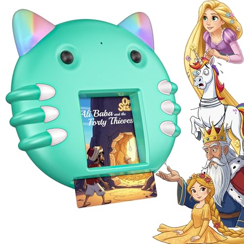 Image of Story Kitty - Storytelling Flash Card Toy for Babies, Toddlers & Kids (Green)