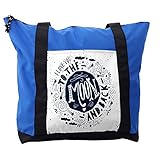 Ambesonne I Love You Shoulder Bag, Happy Words Comet, Durable with Zipper