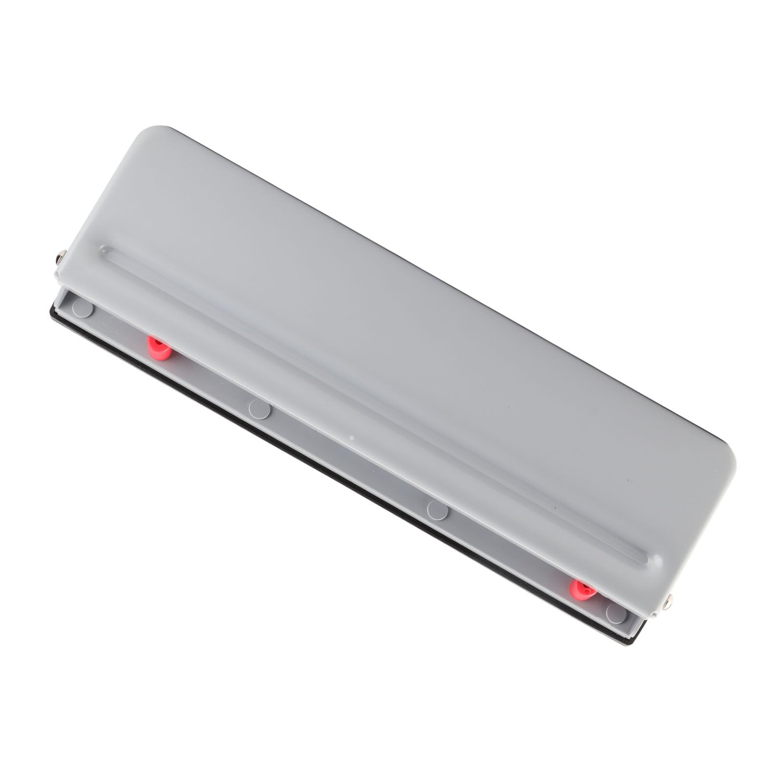 Perforatore Regolabile, Perforatore in Metallo a 12 Fori con Righello di Posizionamento per Rilegatura a Fogli Sfusi A4, Ideale per Ufficio o Scuola (GREY)
