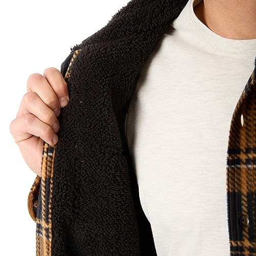 Smith's Workwear Big Men's Sherpa-Lined Plaid Polarfleece Jacket4