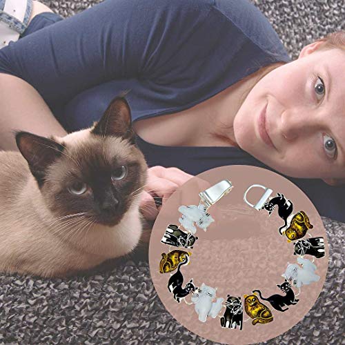 PammyJ Cat Bracelet Brown White and Black Cats4