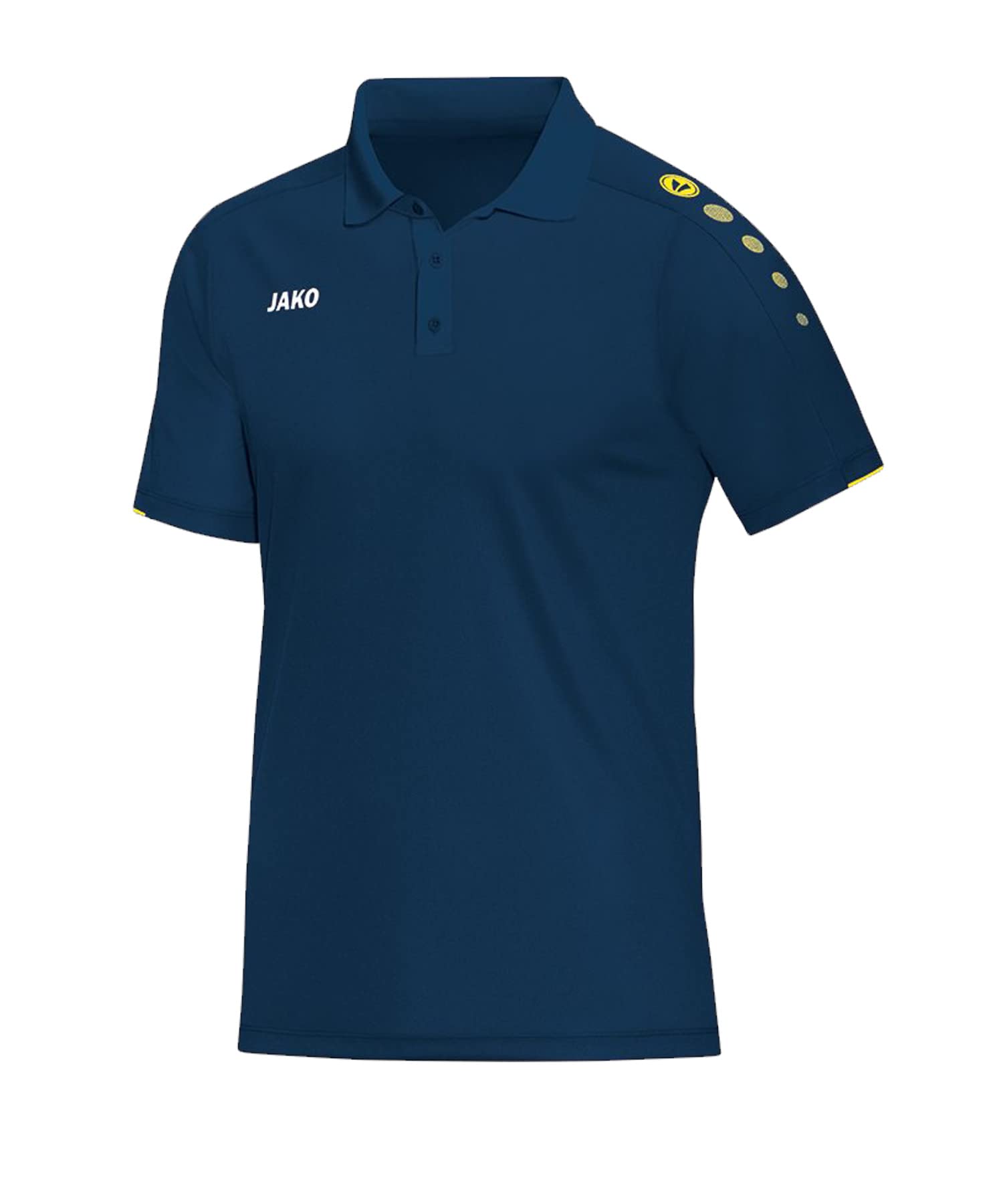 JAKO Men's Classico Polo, nightblue/citro, 3XL