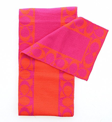 COACH Women's Reversible Merino Wool Skinny Scarf #TOP29