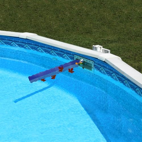 Pool Skimmer Automatic Pool Leaf Skimmer Directs Debris Into Your Skimmer Work with Most Skimmer Systems on Above-Ground and in-ground Pools 6.7 Inches to 4 Inches (Blue)