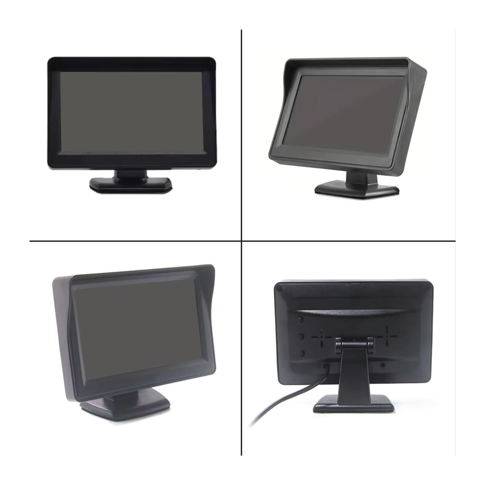 para FIAT para Ducato 2006 2007 2008 2009 2010-2015 Cámara De Marcha Atrás Luz Freno Pantalla Escritorio 4,3 Pulgadas Cámara de Respaldo