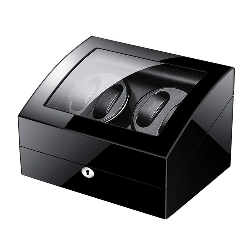 QUSYZD Automatic Watch Winder 4+6 Watch Winder Box Dual Power Supply Piano Paint Exterior Quiet Motor Flexible Watch Pillow,