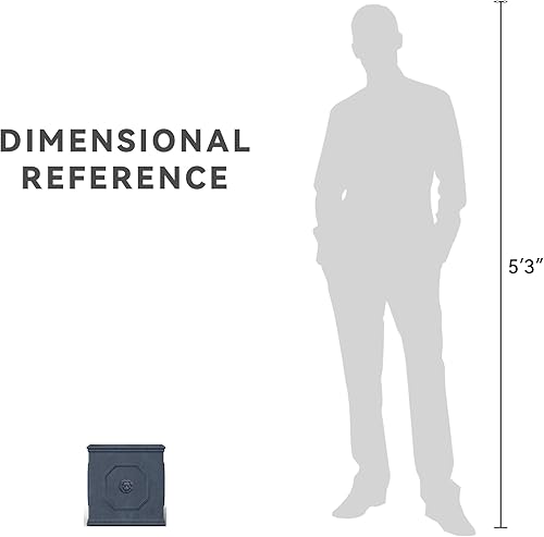 Miniatura 7 de Kante Maceta cuadrada de hormigón con cabeza de león, maceta clásica de estilo inglés con orificio de drenaje y tapón de goma para interiores y
