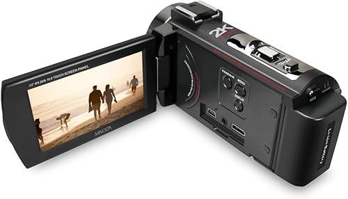 Miniatura 4 de Minolta Videocámara 2K Ultra HD con visión nocturna infrarroja, fotos de 48 MP, zoom 16X, lapso de tiempo, antivibración, pantalla táctil de 3.0