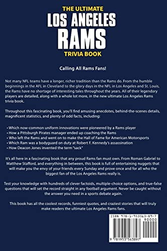 The Ultimate Los Angeles Rams Trivia Book: A Collection of Amazing Trivia Quizzes and Fun Facts for Die-Hard Rams Fans! image 4