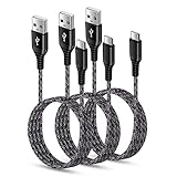 USB Type C ケーブル iPhone15 充電ケーブル 【1.83m 3本】 3A急速充電 QC3.0対応 タイプｃ充電ケーブル 高耐久 ナイロン タイプc 充電ケーブル iPhone 16 16 Pro 16 Plus/Galaxy S23 S22 S21/Huawei P30/ Xperia XZ2 XZ3 その他Android USB-C機器対応