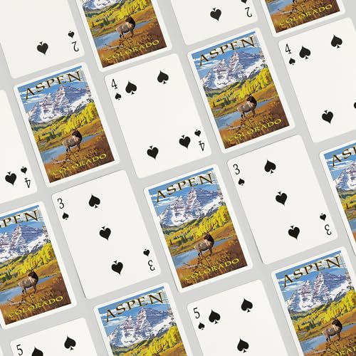 52 Cartas de Poker Lantern Press Aspen Colorado miniatura 4