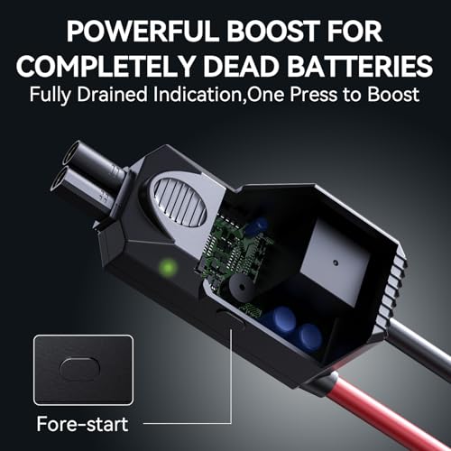 S ZEVZO ET05 Jump Starter 3000A Portable Car Jump Starter Battery Pack (7.2L Gas/ 5.5L Diesel), 51.8Wh 12V Jump Box with USB Ports, LCD Display and 3 Modes Flashlight - Image 8