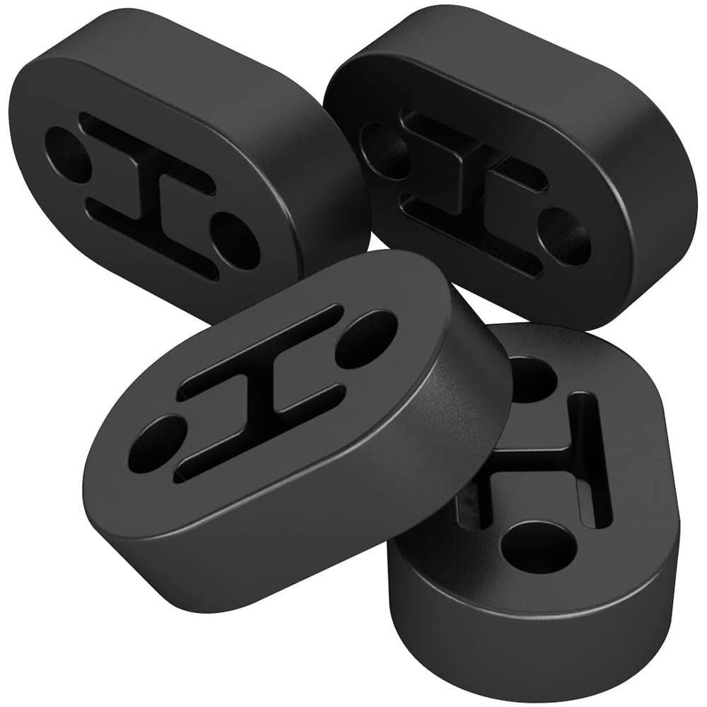 Gancio Di Scarico Auto 2 Pezzi - Supporto Universale A 4 Fori, Per Marmitte, Nero - Foto 8