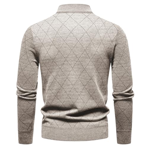Mylldey 1/4 Zip Pullover Mens Sweaters Lightweight Pullover Soft Men's Knit Long Sleeve Sweater2