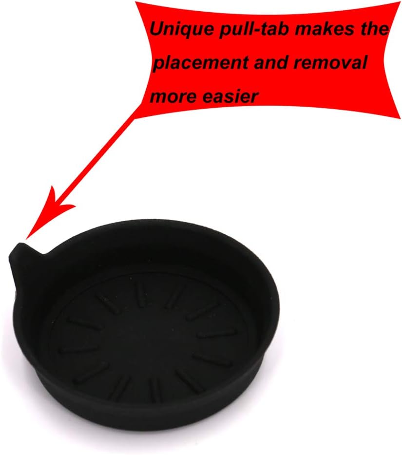 UTSAUTO Cup Holder Coasters Car Coasters for Cup Holders Silicone Coasters 3.1in Universal Removabl Vehicle Cup Holder Coasters 2 Pcs