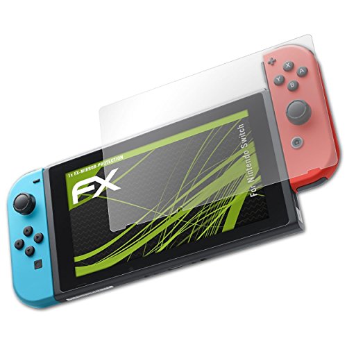 Preisvergleich Produktbild atFoliX Displayfolie kompatibel mit Nintendo Switch Spiegelfolie, Spiegeleffekt FX Schutzfolie