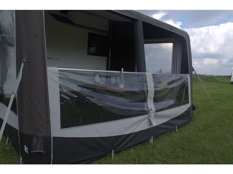 Pure 390 Luftvorzelt - Ideal für Camping, Wohnwagen und Reisemobile - Passend für Anbauhöhen von 235-280 cm - Robustes Vorzelt mit Panoramafenstern, 6000 mm Wassersäule - Campingausrüstung