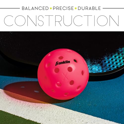Image of Franklin Sports X-40 Outdoor Pickleballs - Official Ball of USA Pickleball, APP Tour + US Open - Regulation Size
