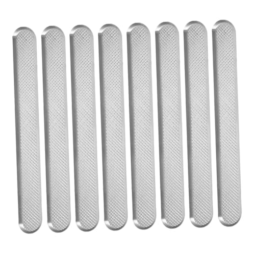Cabilock 8pcs Tactile Paving Blind Strips Stainless Steel Pathway Tiles for Sidewalk Navigation Enhanced Tactile Guidance for Urban Accessibility
