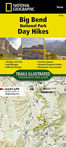 Big Bend National Park Day Hikes Map (National Geographic Topographic Map Guide, 1710)
