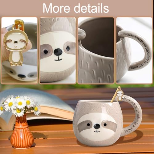 Taza de cerámica perezoso 330 ml Yalucky miniatura 4