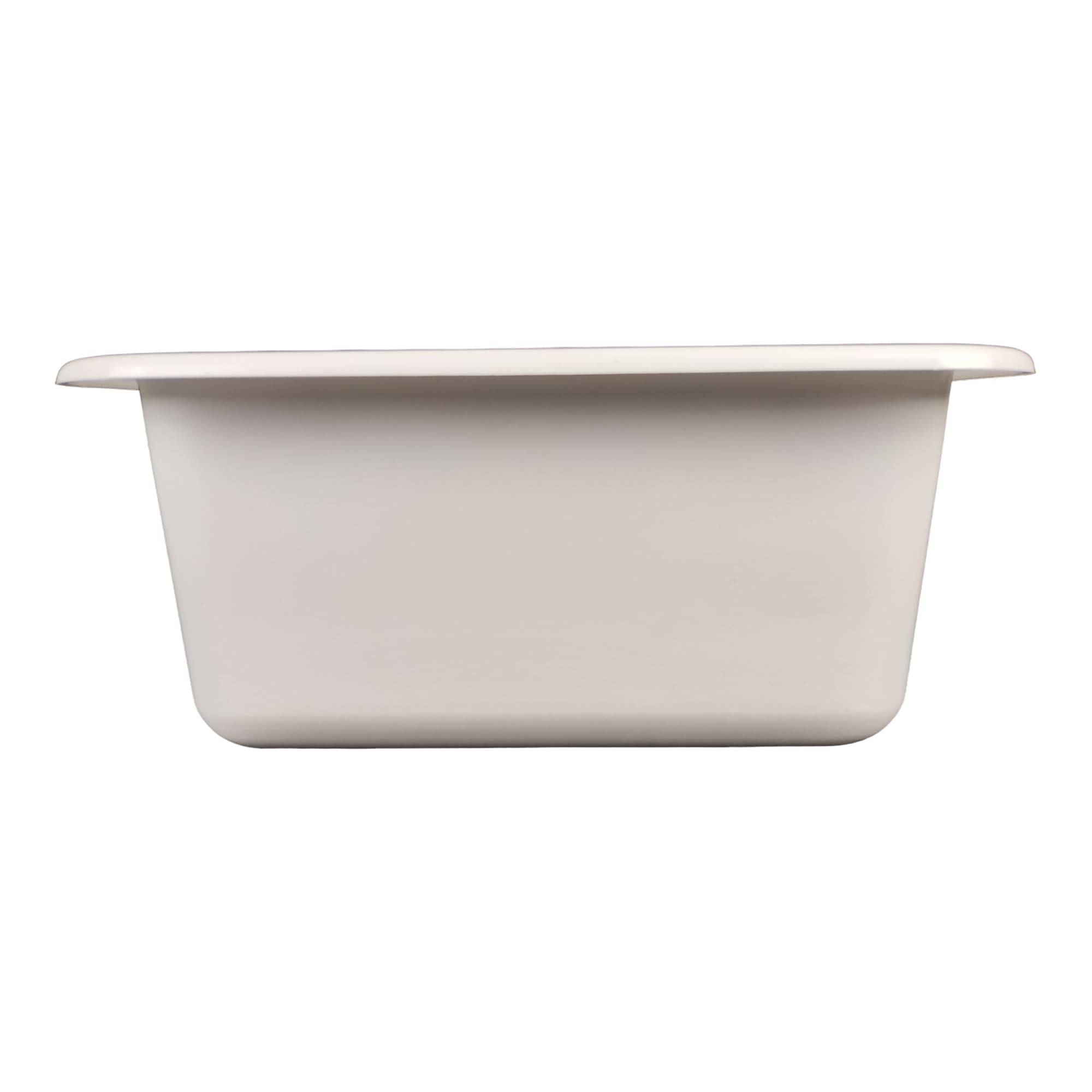 Waschbecken Spülbecken für Wohnmobil Wohnwagen Kastenwagen – 37 x 27 x 12,8 cm (BxTxH) – Kunststoff – Weiß
