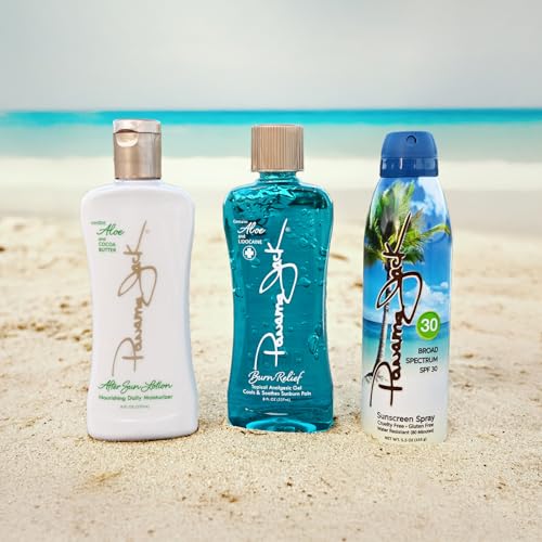 Panama Jack Weekender Pack - Sunburn Relief After Sun Skin Care &amp; SPF 30 Travel Sunscreen Spray Set