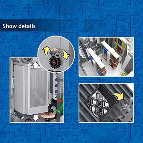 TYPIS Hausbausteine, Science Fiction Bank, Architektur Bausteine Set, Modulargebäude, kompatibel mit LEGO Haus (4185… – Bild 6