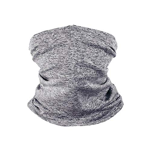 KKmoon Schlauchschal Herren Damen Gesicht UV-Schutz Winter Schlauchtuch Nackenwärmer Motorradschal Kopftuch Stirnband für Laufen Radfahren Klettern Motorradfahren Outdoor Grau