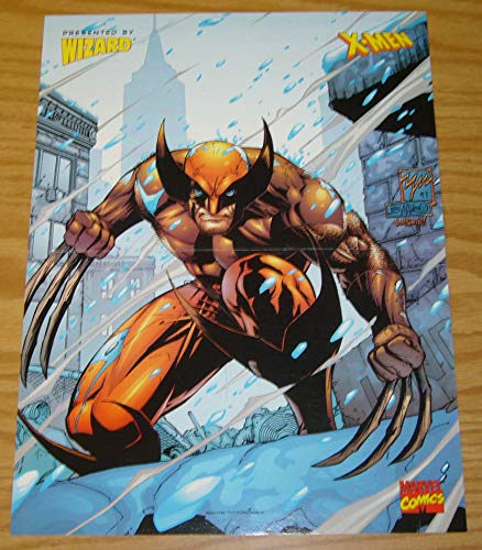 X-Men's Wolverine with bone claws - 9.75" x 13" Two-sided Poster - Wizard/Marvel ; poster (0144X-F)