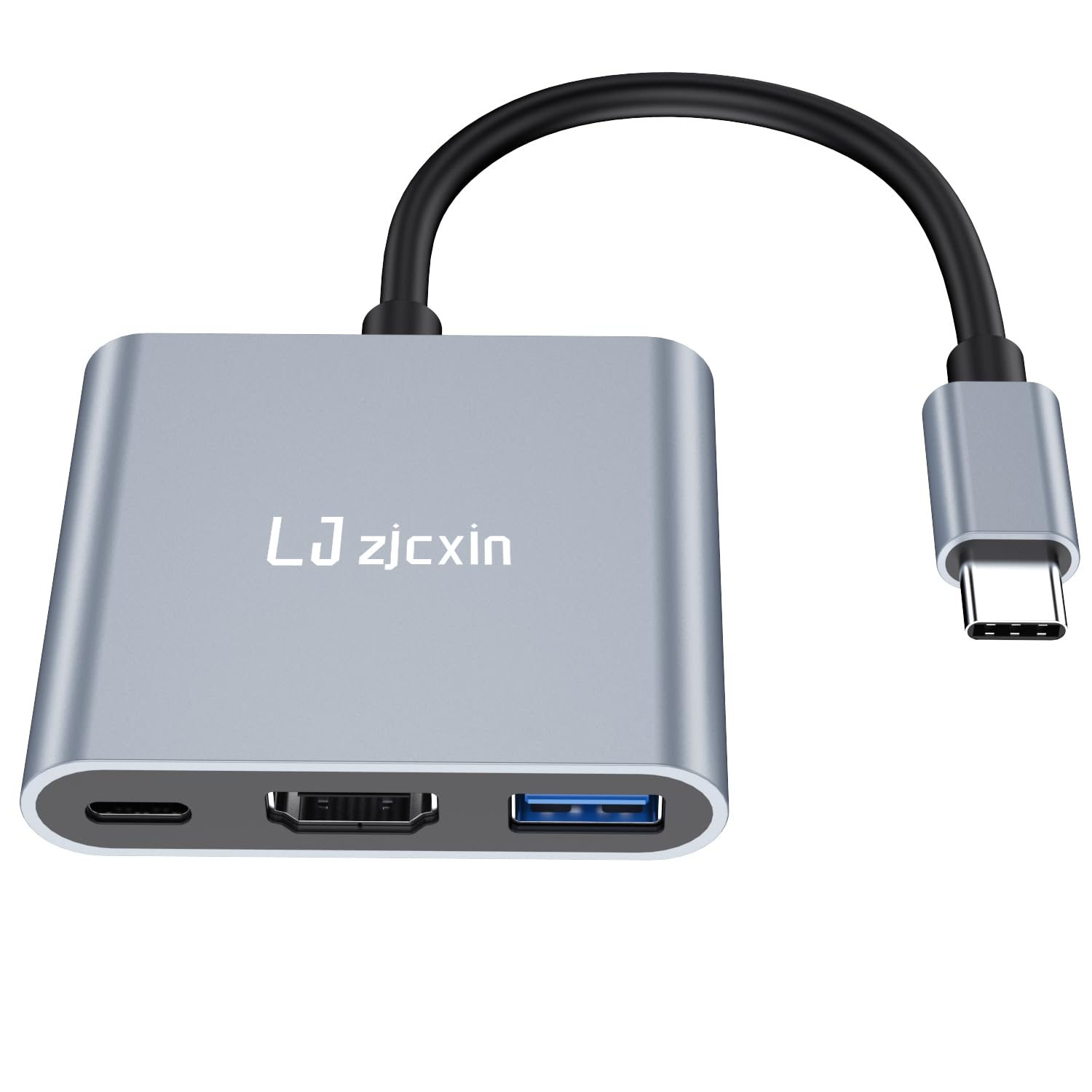 Adaptador USB C a HDMI, adaptador HDMI tipo C a 4K con 100 W PD y USB 3.0 puerto convertidor AV digital multipuerto para MacBook Pro/air, iPad Pro/air, iPhone 15, tabletas, Switch y más dispositivos 2