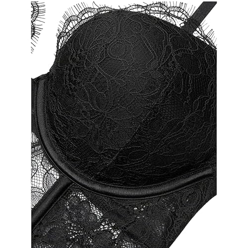 Victoria's Secret Bombshell Lace Teddy, Push Up, Women's Lingerie, Very Sexy Collection (XS-XL) (Black, Large) - Image 4