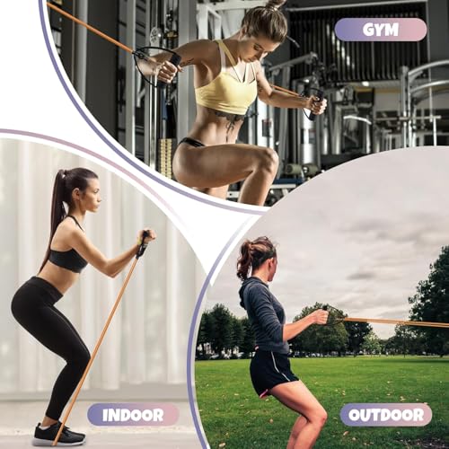 Image of Toning Tube Best Resistance Band for Workout & Exercise | Durable Resistance Tube & Bands | Gym Bands for Exercise & Strength Training