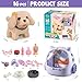16 Pcs Robot Dog Toys for Girls, Toys for 3 4 5 6 7 8 Year Old Girls Kids Boys, Realistic Robot Puppy Toys for 5-7 6-8, Ideas Birthday Gifts for Girl 3 4 5 6 Year Old