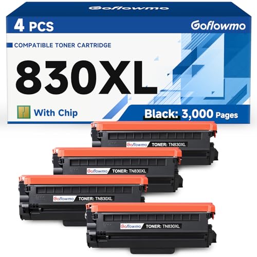 Image of TN830XL Toner Compatible for Brother Printer TN830XL TN830 Cartridge 4-Pack