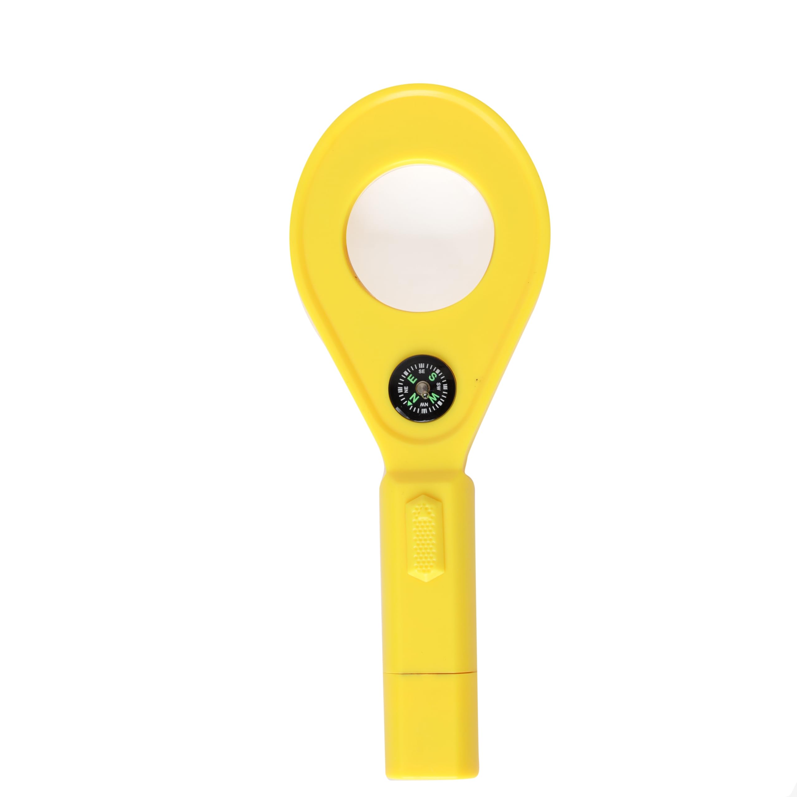 LABZIO Portable LED Lighted Magnifying Glass, 60mm Lens with 4 Color Options - Yellow | Ideal for Reading, Crafts, Jewelry & Detailed Inspection