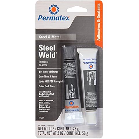 Permatex 84209 PermaPoxy 4 Minute Multi-Metal Epoxy, Two 1 oz. Tubes Cover