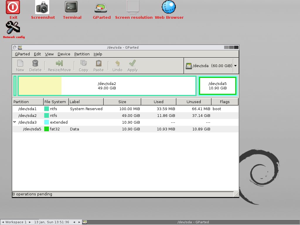 GParted Disk Partition Manager, Hard Drive Management Tool on USB, Manage Disk Partitions