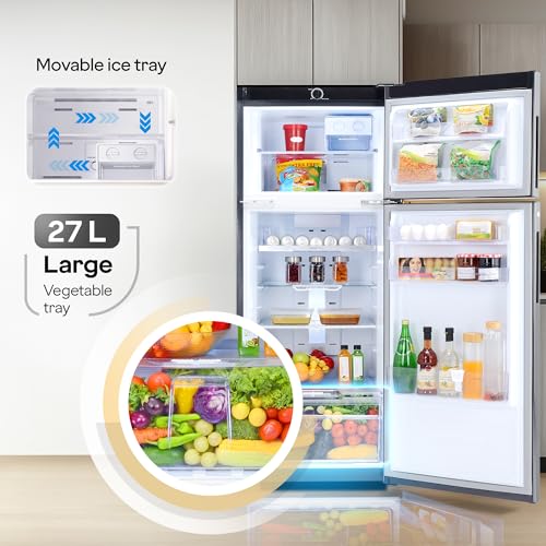 Image of Godrej 244 L 4 Star | AI Powered | Convertible Freezer 6-In-1 | 95%+ Food Surface Disinfection | Inverter Frost Free Double Door Refrigerator (2025 Model, RT EONVALOR 280D RCIF FS ST, Fossil Steel)