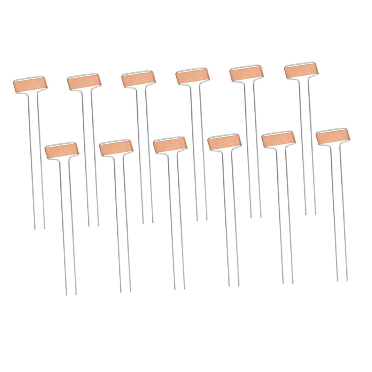Luxshiny Étiquettes de Plantes en Cuivre Métallique 20pcs pour Balcon et Pots de Fleurs, Faciles à Écrire Déplacer, Balises Jardin Extérieur Robustes