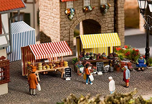 Faller F180614 maquette stand fleurs fromage échelle HO pour diorama et décor ferroviaire