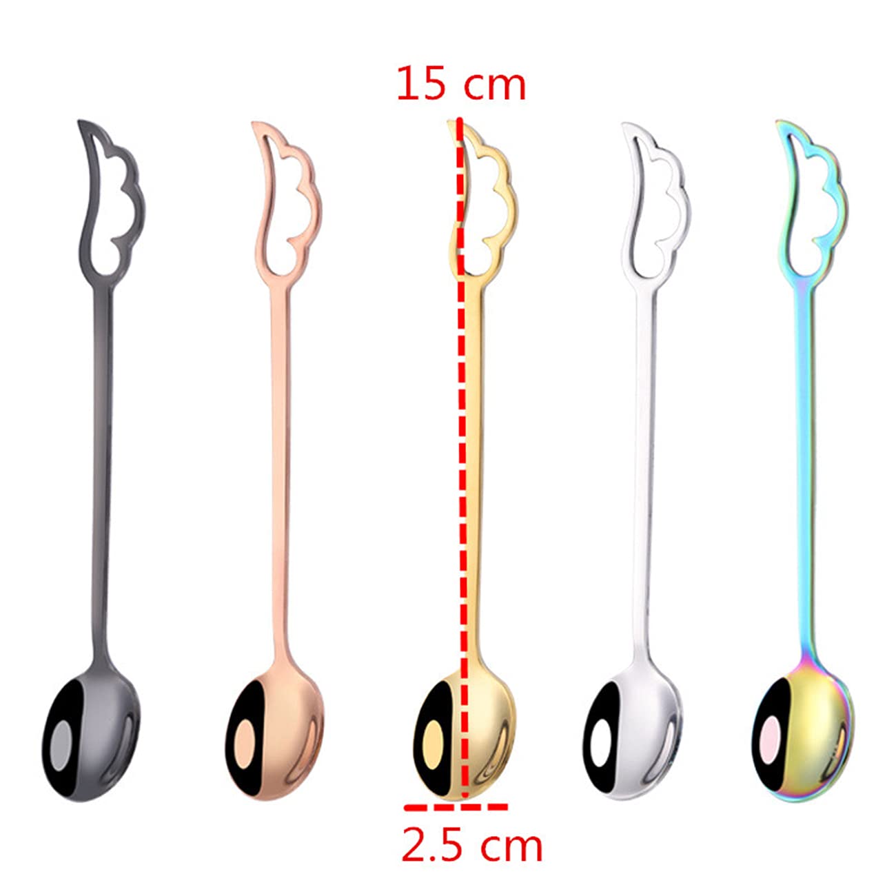 A Pair Pea Shape Teaspoons 5.9