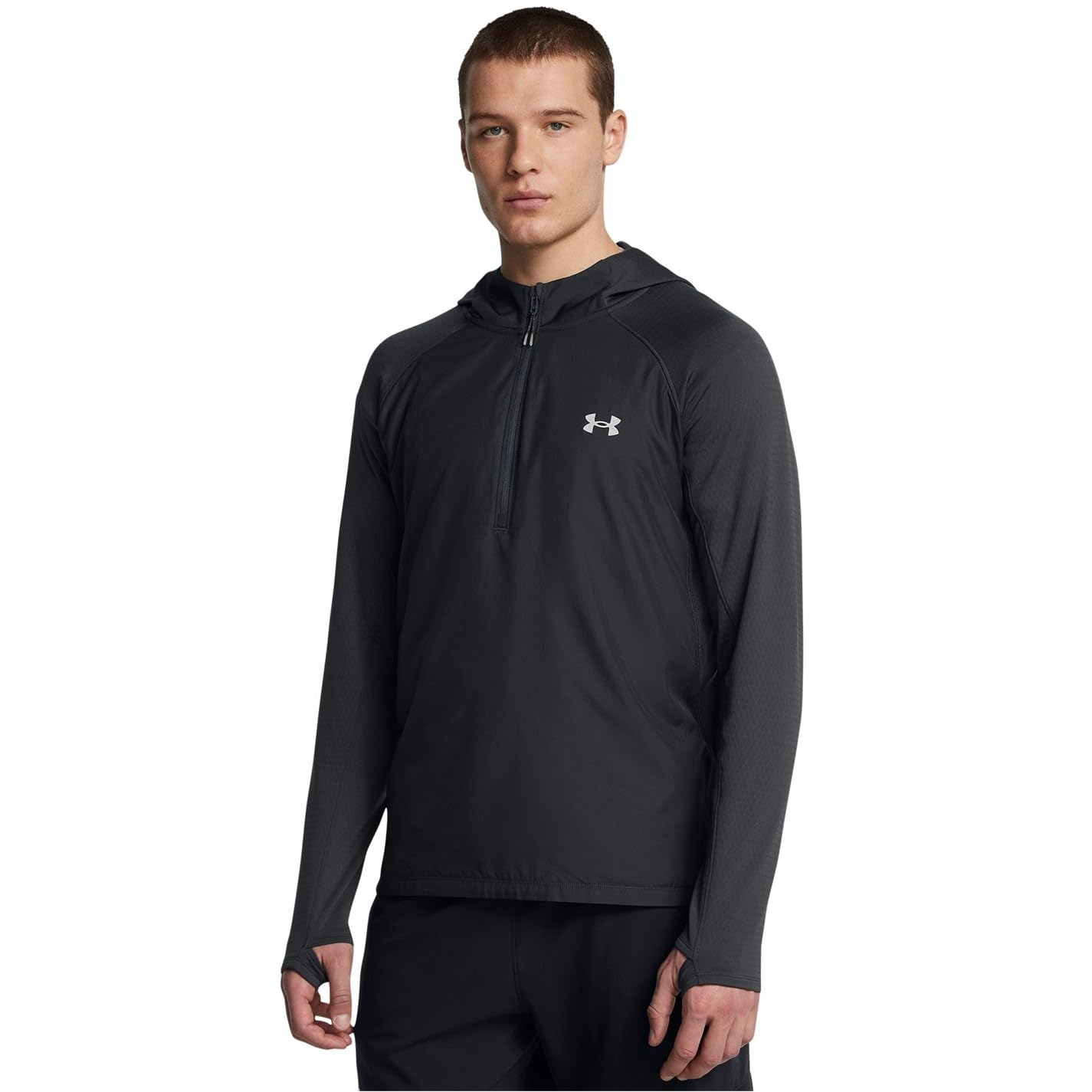 Under Armour Men's Trail Run Performance Hoodie - Grey - 2XL