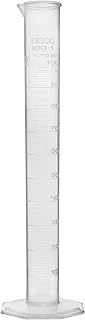 Plastic Graduated Cylinder, 100ml - Scientific Measuring Cylinder with Extra Stable Base - Polypropylene Plastic - Laboratory Quality, Autoclavable - Eisco Labs