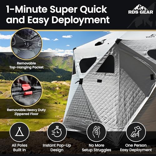 Obsidian tienda camping pop-up 4 estaciones 6-8 personas miniatura 3