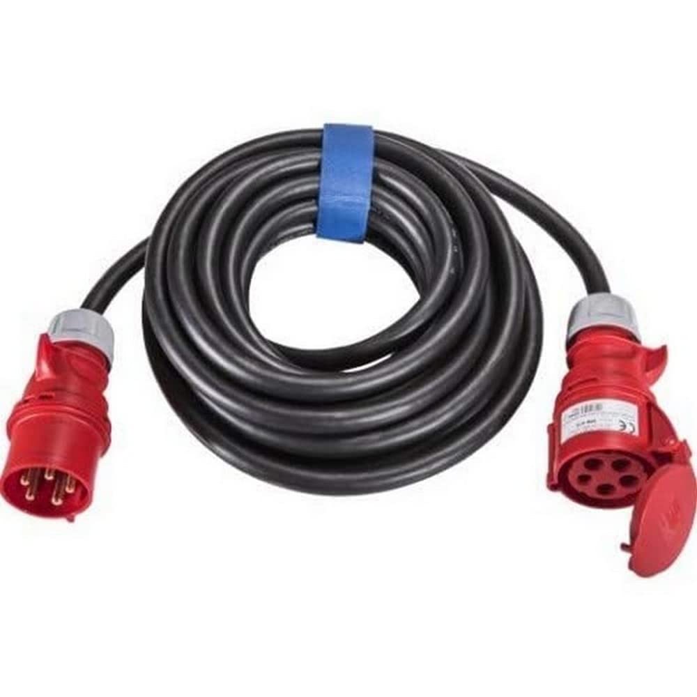 SIROX® Przedłużacz CEE, 32 A, H07RN-F kolor przewodu, czarny, przekrój 5 x 6,0 mm², długość 20 m, przepustnica fazowa nie