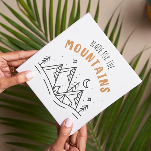 Image of Confetti Square Notebook (6 x 6 Inches / 15 x 15 cm) - Compact Premium Diary with 80 GSM Acid-Free Paper for Daily Planning, Task Management, Note-Taking, and Creative Journaling - Durable and Stylish Design (Take Me Back To Mountains)
